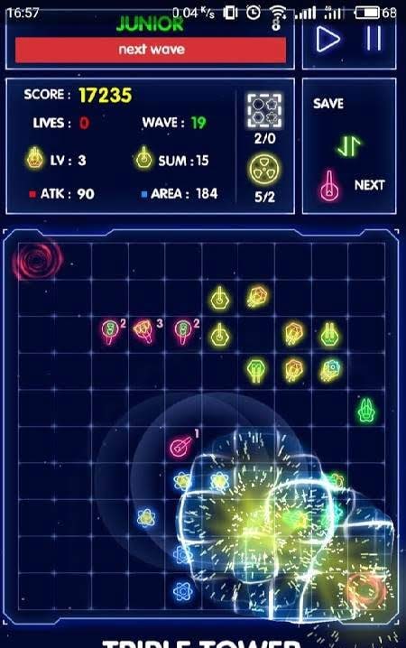 Triple Tower Defense gameplay screenshot 1