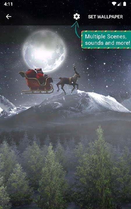 Santa 3D Live Wallpaper screenshot 2