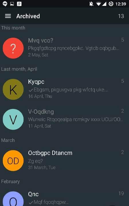 YAATA - SMS/MMS messaging screenshot 3