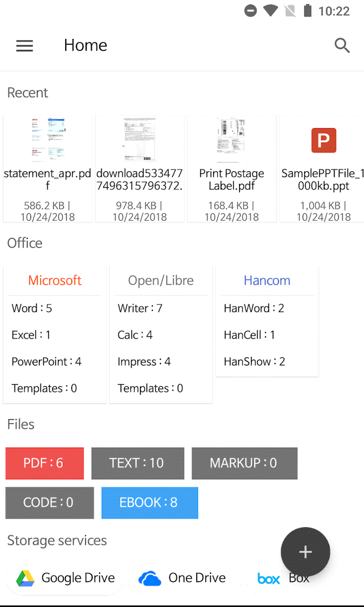 N Docs - Office, PDF, Text, Markup, Ebook Reader screenshot 1
