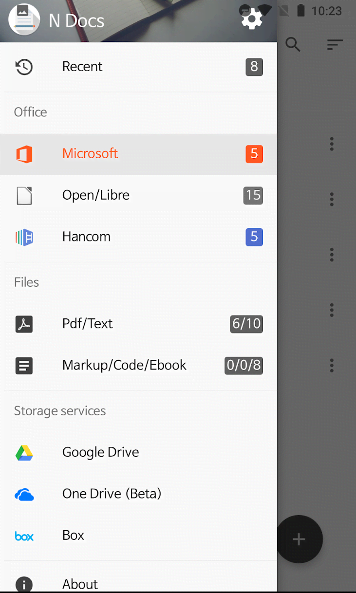 N Docs - Office, PDF, Text, Markup, Ebook Reader screenshot 2