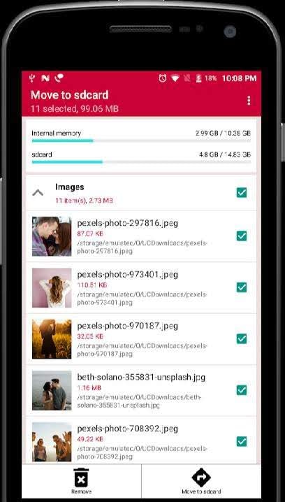 Move Files to SD Card screenshot 2
