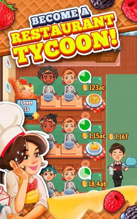 Spoon Tycoon - Idle Cooking Manager Game screenshot 1