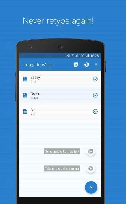 Image to Word - Picture Scanner with OCR screenshot 1