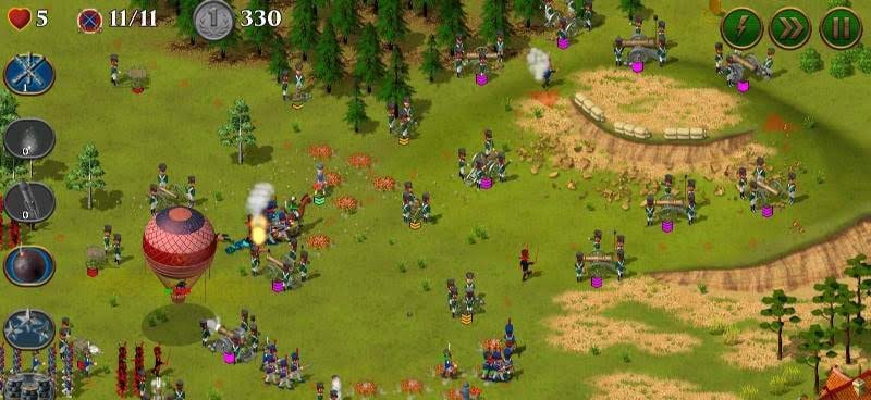 1812. Napoleon Wars Premium TD Tower Defense game screenshot 2