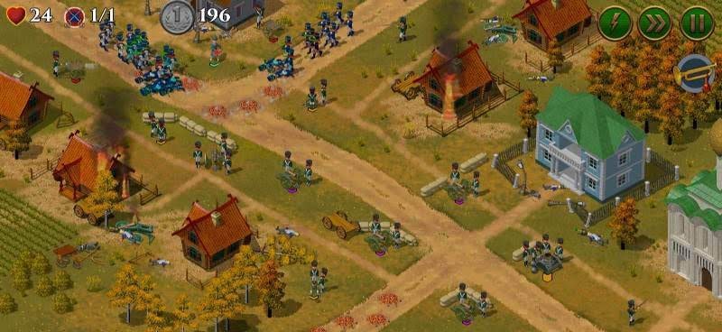 1812. Napoleon Wars Premium TD Tower Defense game screenshot 3