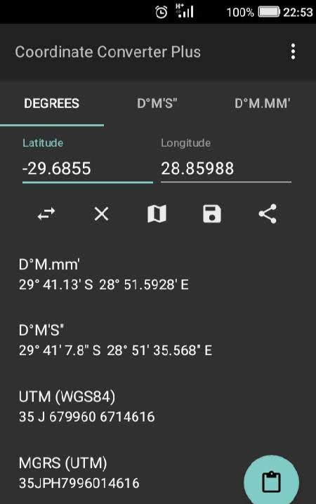 Coordinate Converter Plus screenshot 4
