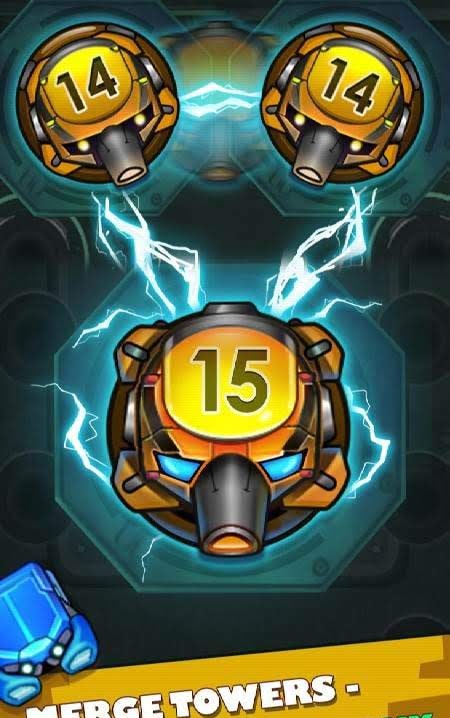 Cybershock : TD Idle & Merge screenshot 4