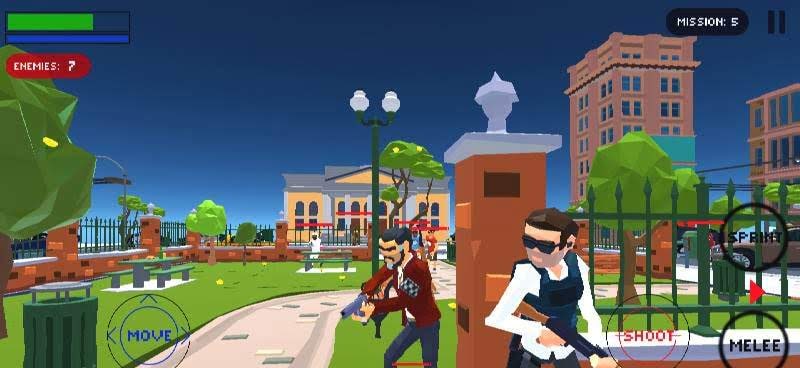 Polygon Cover Strike: Top Down Shooter Games screenshot 1
