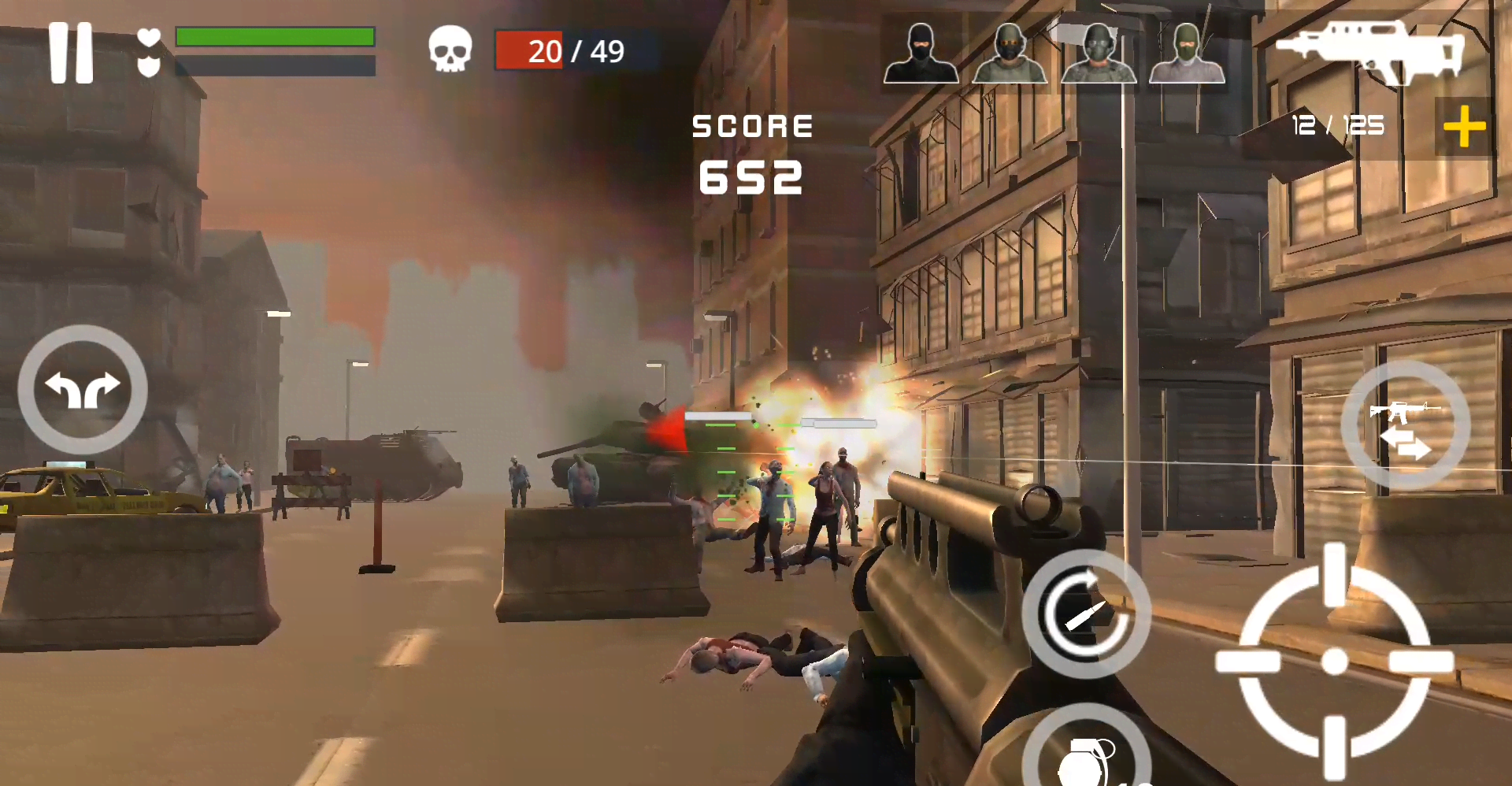 Dead Zombie Battle : Zombie Defense Warfare screenshot 1
