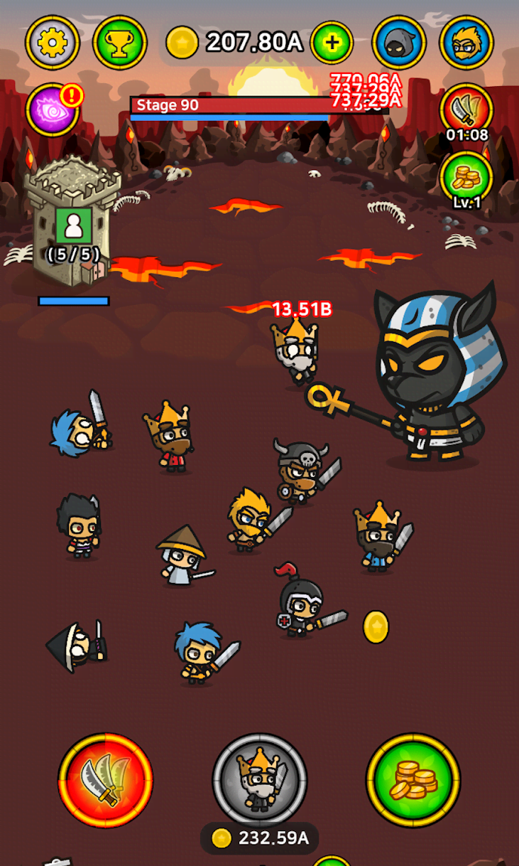 Merge Battle Heroes gameplay screenshot 3