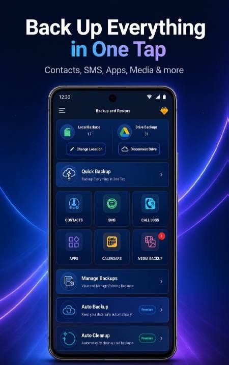Backup and Restore All screenshot 1