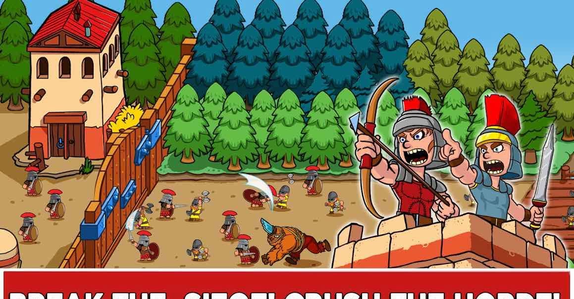 Empire Rush: Rome Wars & Defense (Tower Game) screenshot 1