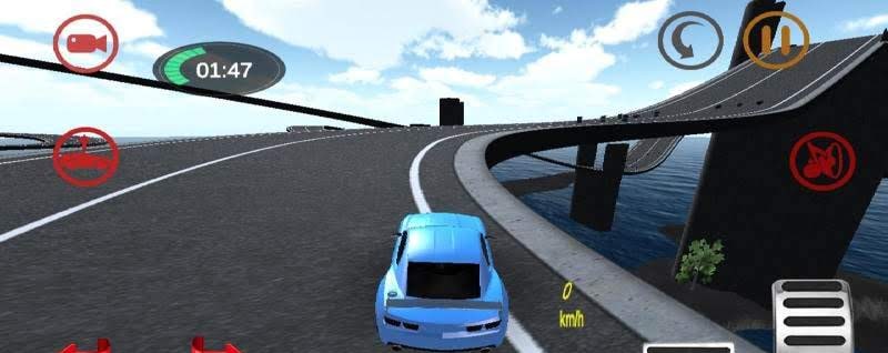 Extreme Bridge Racing: Real Driving with Speed Cars. Screenshot 1