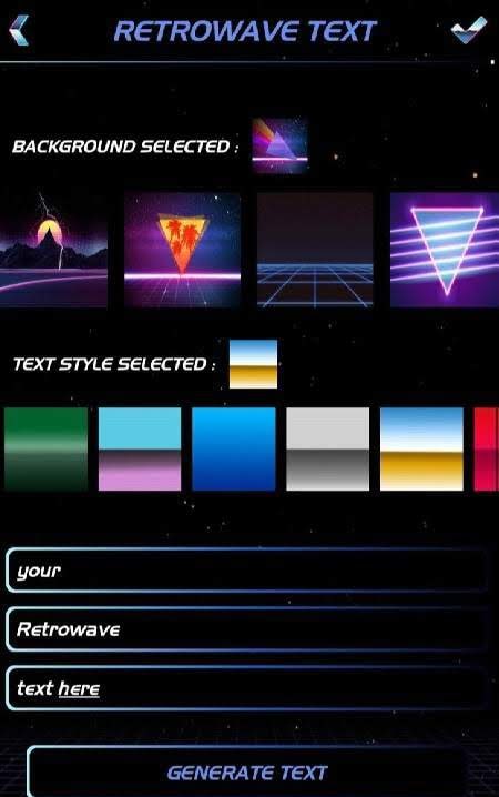 Retrogram ?: Retrowave Photo, GIF & Text Maker screenshot 4