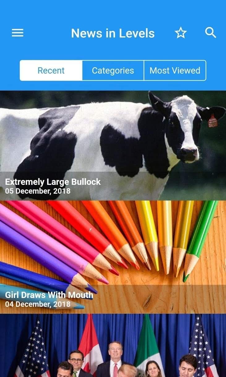 English News in Levels screenshot 1
