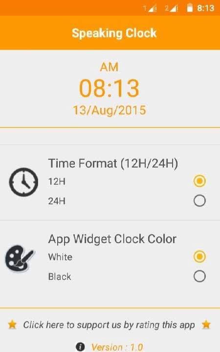 Speaking Clock - No Ads Screenshot 2