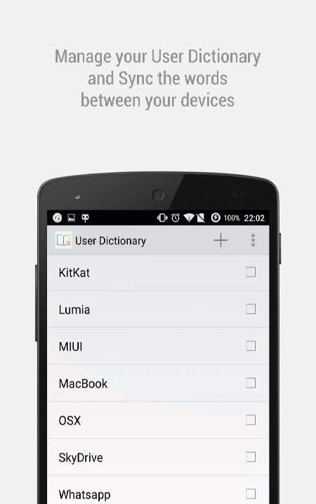 User Dictionary Plus - Type Faster on Your Keyboard! screenshot 2