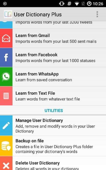 User Dictionary Plus - Type Faster on Your Keyboard! screenshot 3