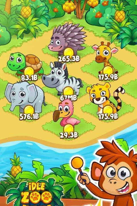 Idle Zoo Empire: Happy Animal in Wild Away Park gameplay screenshot 1