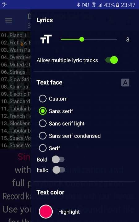 MIDI Clef Karaoke Player screenshot 4