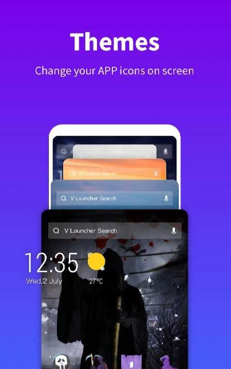 V Launcher-Anime Wallpaper,Icon Changer,Theme Live screenshot 2