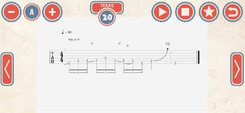 144 Blues Guitar Licks: Pro guitar tab display