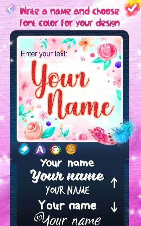 Name Art Maker - Write Text on Background screenshot 4