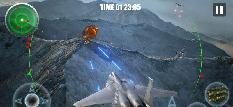 Real Fighter War - Thunder Shooting Battle screenshot 1