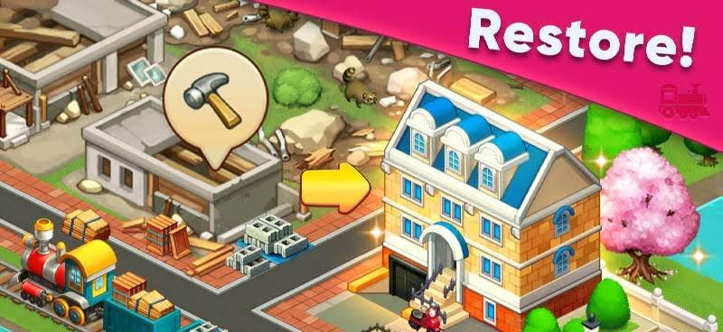 Train Town - 3 Match Merge Magic Puzzle Game screenshot 2