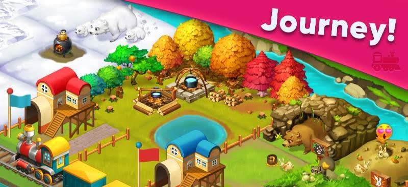 Train Town - 3 Match Merge Magic Puzzle Game screenshot 3