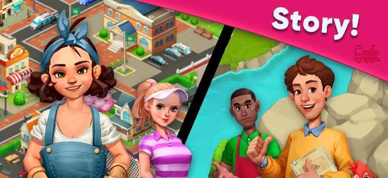 Train Town - 3 Match Merge Magic Puzzle Game screenshot 4