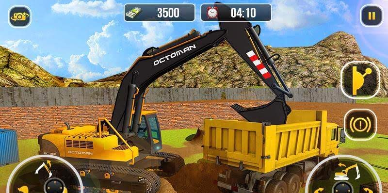 Heavy Excavator Crane - City Construction Sim 2017 screenshot 1