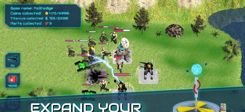 Boulder Base - Futuristic Castle Defense screenshot 4