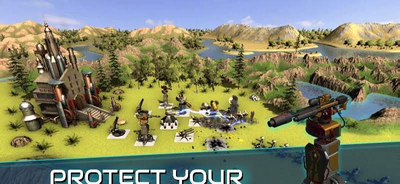 Boulder Base - Futuristic Castle Defense screenshot 1