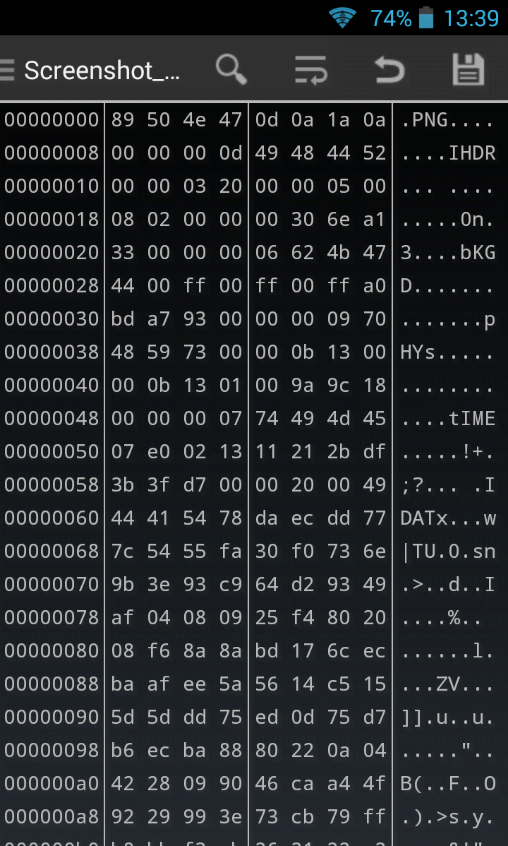 HEX Editor screenshot 2