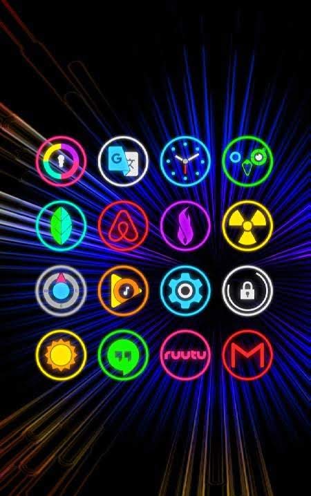 Neon Glow Rings - Icon Pack screenshot 3