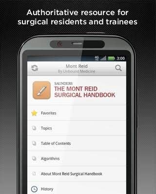 Mont Reid Surgical Handbook screenshot 1