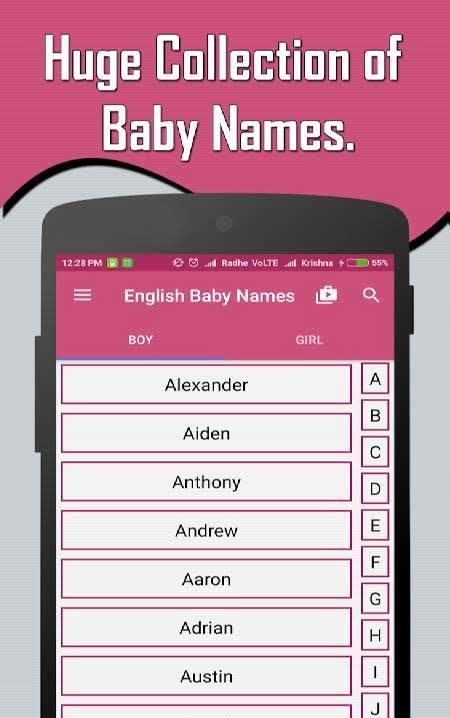English Baby Girl & Boy Names With Meaning preview 1