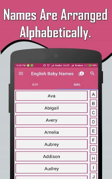 English Baby Girl & Boy Names With Meaning preview 2