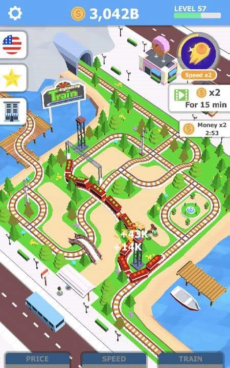Idle Sightseeing Train - Game of Train Transport screenshot 1