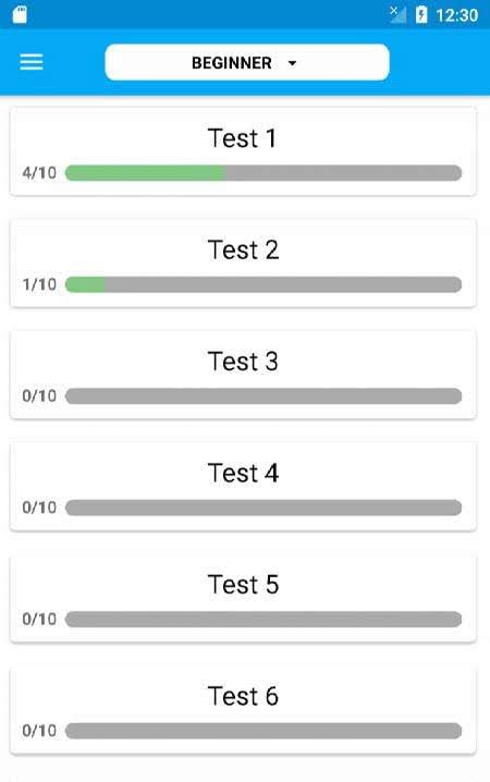 IELTS Grammar Test app screenshot 1