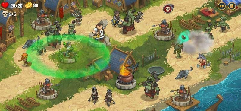 Orcs Warriors: Offline Tower Defense screenshot 1