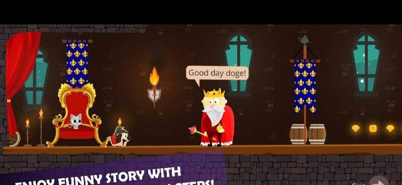 Doge and the Lost Kitten - 2D Platform Game screenshot 2
