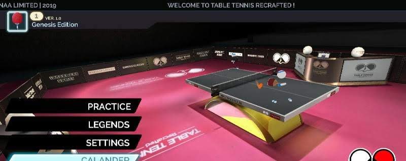 Table Tennis Recrafted: Genesis Edition 2019 screenshot 1