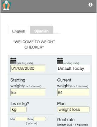 Weight Checker PRO screenshot 1