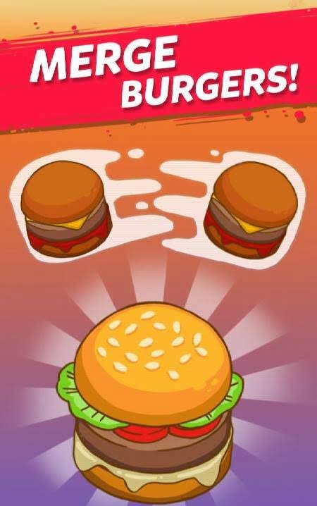 Merge Burger gameplay screenshot 1