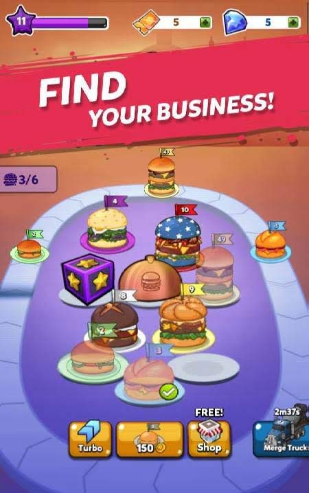 Merge Burger gameplay screenshot 3