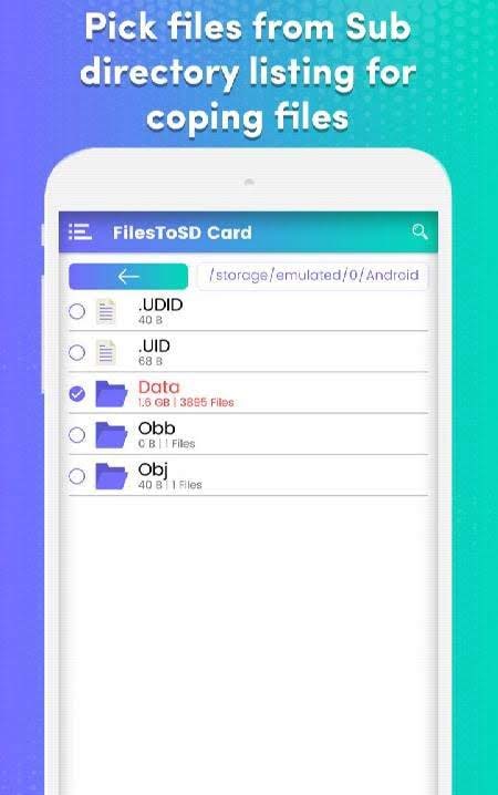 Transfer phone to SD Card – FilesToSd Card screenshot 4