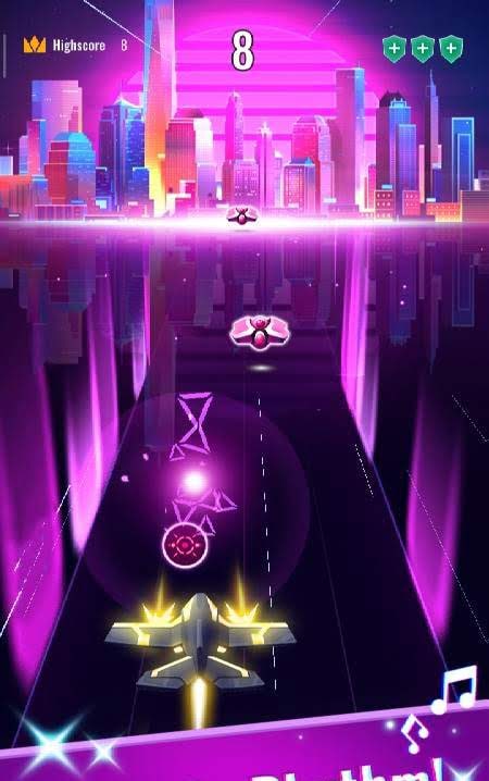 Rhythm Flight: EDM Music Game gameplay screenshot 2